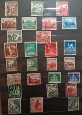 Lot timbre Germania Deutsches Reich 1938&ndash;1942 &ndash; Winterhilfswerk, Breslau, Viena, Danzig, Semipostale și Comemorative Reich &ndash; 30+ exemplare