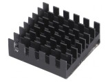 Radiator extrudat cu aripioare BGA negru 27mm x 27mm