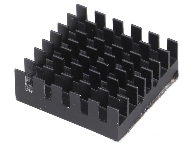 Radiator extrudat cu aripioare BGA negru 27mm x 27mm