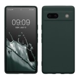Husa Kwmobile pentru Google Pixel 7a, Verde inchis, Silicon, KWM000019YF018C, Carcasa
