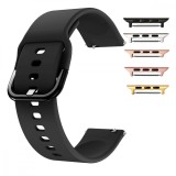 Cumpara ieftin Curea silicon, compatibila Apple Watch 9|8|7|6|5|4|3|2|1 Series, 41mm|40mm|38mm, Black Coal