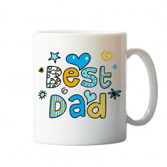 Cana personalizata model " Best Dad " 9.5x8cm