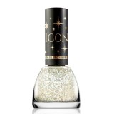 Lac de unghii Icon Glitter Revers White Gold