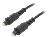 Cablu Toslink 1m Negru 5mm