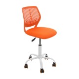 Scaun birou operational iMK&reg; Carnation, rotativ, mesh, Portocaliu + Surubelnita Voltage universala