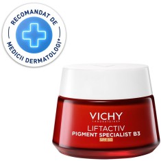 Crema de zi antirid B3 Vichy LIFTACTIV Specialist pentru corectarea tenului cu pete pigmentare, cu niacinamida si SPF 50, 50 ml