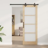vidaXL Ușa glisantă Manual Maro 78 x 211 cm Lemn și metal
