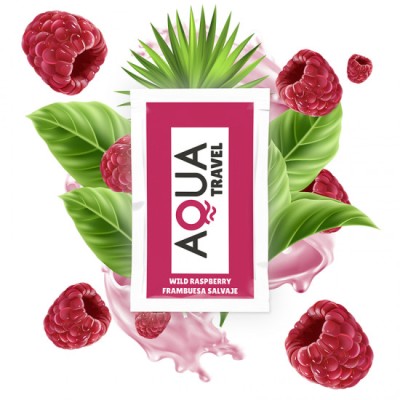 AQUA TRAVEL - WILD RASPBERRY FLAVOUR WATERBASED LUBRICANT 6 ML foto