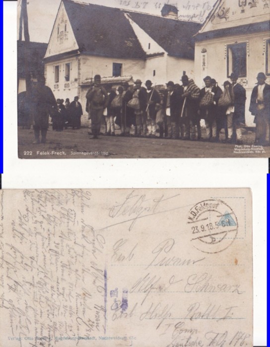 Avrig, Felek, Freck - Spioni- militara WWI, WK1-foto Otto Ebering