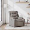 VidaXL Fotoliu rabatabil, gri taupe, material textil