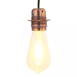 vidaXL Suporturi de lampă 2 buc Roșu Bronz E27