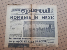 Ziarul SPORTUL ? 17 NOIEMBRIE 1969 foto