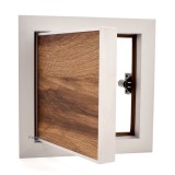 Ușă de vizitare cu ramă din aluminiu Mat și posibilitate de ușiță placabilă 300x300