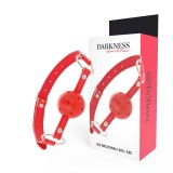 Darkness Bondage-Gag Respirabil din Piele Ecologică