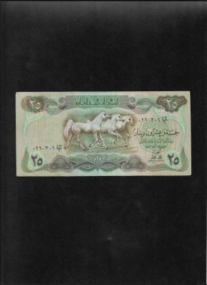 Rar! Irak 25 dinari dinars 1973 foto