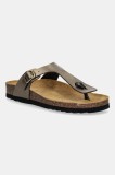 Scholl șlapi NICOLE culoarea maro, cu toc plat, F321771010