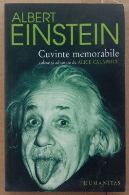 (C509) ALICE CALAPRICE - ALBERT EINSTEIN-CUVINTE MEMORABILE foto