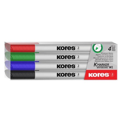 Marker whiteboard, 3 mm, set 4 culori foto