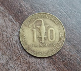 C50 - Moneda foarte veche - Africa de Vest - 10 franci - 1990