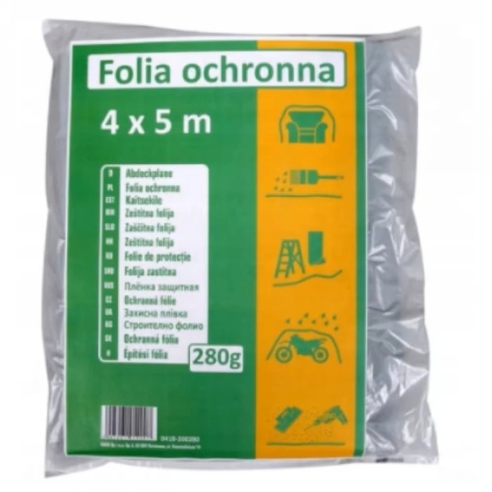 Folie de protecție Hardy pentru vopsit și construcții 4 x 5 m