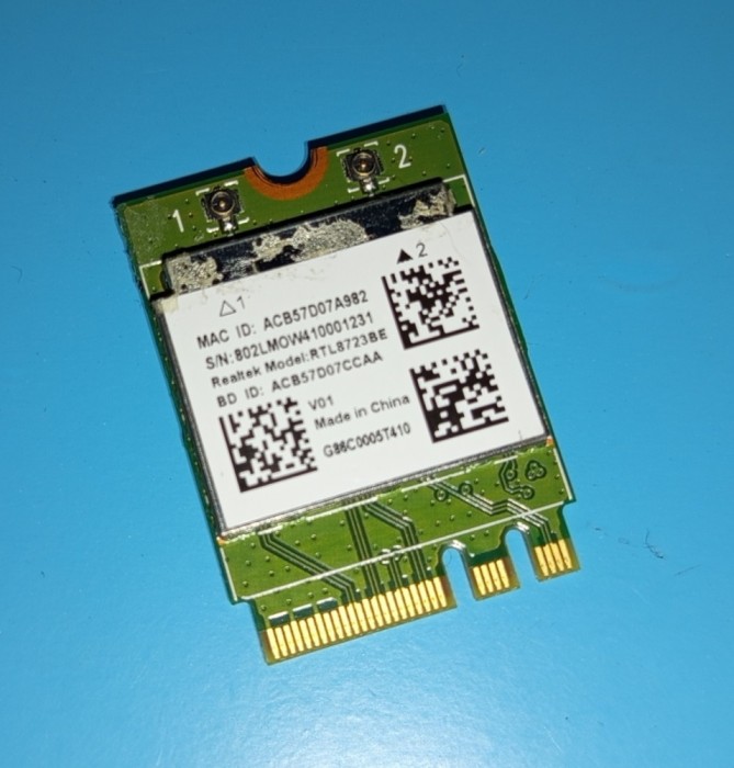 Placa wireless modul wlan Realtek RTL8723BE 300Mbps 802.11n M.2 + Bluetooth 4.0