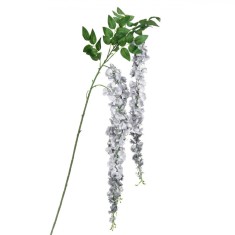 Crenguță Artificială Flori Decorative, Tulpină Lungă, Culoare Albă, 150cm