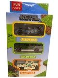 Set 3 masinute Minecraft din metal