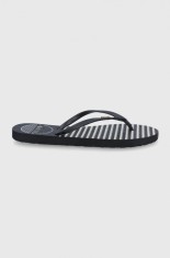 Roxy șlapi Viva femei, culoarea negru, cu toc plat ARJL100683