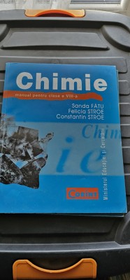 CHIMIE CLASA A VIII A SANDA FATU FELICIA STROE EDITURA CORINT foto