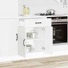 VidaXL Dulap de bază de bucătărie &bdquo;Kalmar&rdquo; din lemn prelucrat alb 853487