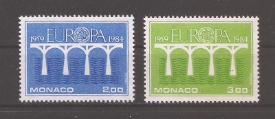 Monaco 1984 - EUROPA CEPT - Poduri - Cea de-a 25-a aniversare a CEPT foto