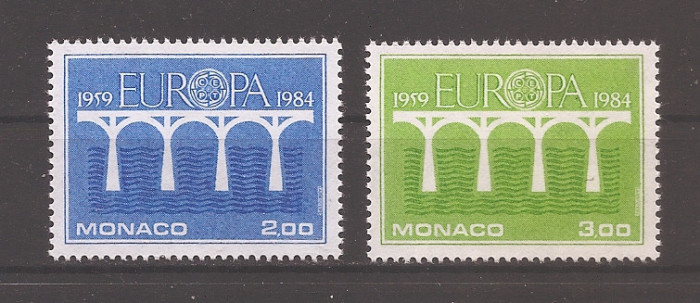 Monaco 1984 - EUROPA CEPT - Poduri - Cea de-a 25-a aniversare a CEPT