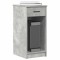 vidaXL Suport turn computer cu sertar gri beton 35x45x77 cm 858743