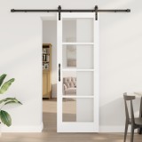 Ușă glisantă vidaXL cu set hardware &#039;ORKDAL&#039;Alb 73.5x211 cm