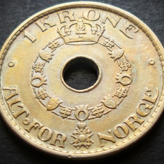 Moneda istorica 1 COROANA - NORVEGIA, anul 1950 * cod 3497