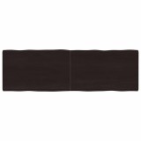 vidaXL Blat masă, 160x50x6 cm, gri, lemn stejar tratat contur organic