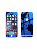 Cumpara ieftin Folie Sticla iPhone 6 iPhone 6s Tuning Albastru Oglinda Fata+Spate Tempered Glass Ecran Display LCD