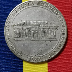 SV * Medalia Răsplata Muncii pentru Construcții Școlare * 1932 * Ferdinand I