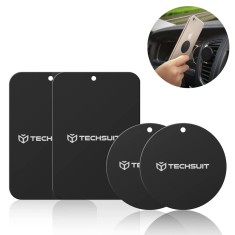 [Set 4x] Placuta metalica pentru suport magnetic telefon Techsuit MP04