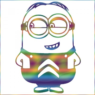 Sticker Auto , zCitroen Minion, , Autocolant Amuzant si Personalizat foto