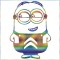 Sticker Auto , zCitroen Minion, , Autocolant Amuzant si Personalizat