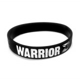 Cumpara ieftin WARRIOR SILICONE WRIST BAND BLACK