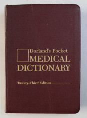 DORLAND &amp;#039; S POCKET MEDICAL DICTIONARY , 1982 foto