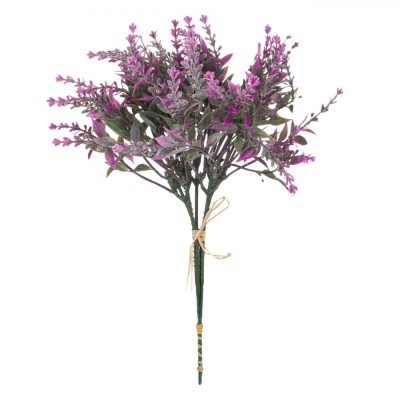 Ramură Artificială, Lavanda, Flori Mov, 23 cm, Plastic foto