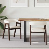 vidaXL Scaune de dining 2 pcs Maro deschis 54 x 57 x 73 cm 42020420