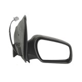 Oglinda exterioara Ford Fiesta (Jhs) 10.2005-09.2008 partea dreapta Best Auto Vest crom convex carcasa neagra reglare parghie fara incalzire