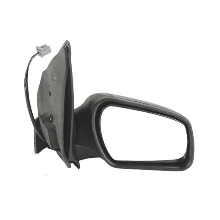 Oglinda exterioara Ford Fiesta (Jhs) 10.2005-09.2008 partea dreapta 5pini rectangulari, crom convex carcasa neagra prevopsita reglare electrica cu in