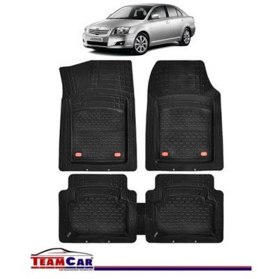 Covorase Auto TeamCar&amp;reg; Tip Tavita Compatibile Toyota Avensis Generatia II (2003&amp;ndash;2009) Negru Material Rezistent foto