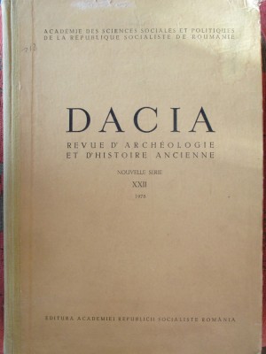 Dacia. Revue d&amp;#039;archeologie et d&amp;#039;histoire ancienne foto