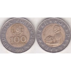 Portugalia 1991 - 100 escudos, circulata